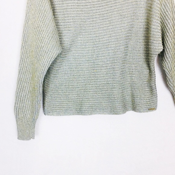 LAMB&FLAG Off The Shoulder Knit Metallic Sweater - Picture 3 of 8